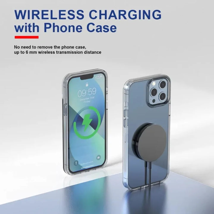 VIKEFON 30W Magnetic Wireless Charger – iPhone, Type-C