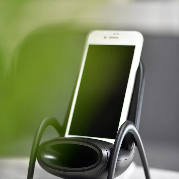 3-in-1 Chair-Shaped Wireless Charger & Phone Stand