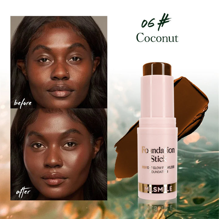 Foundation Stick - Matte Finish, Blendable Cream Formula with Natural Glow, Long-Lasting, Waterproof, Easy-to-Use Makeup