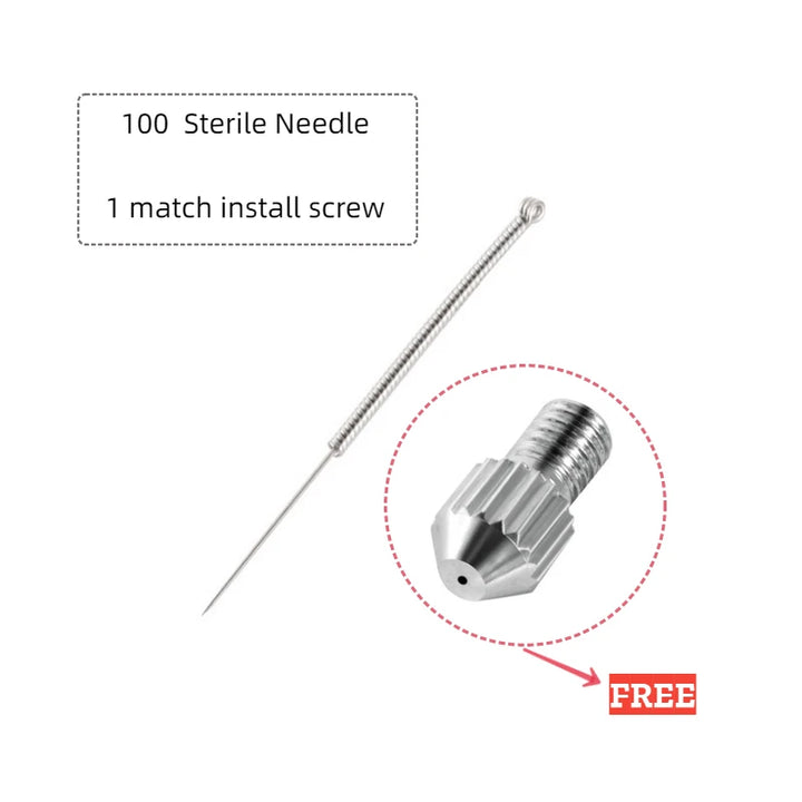 Surgical 100Pcs Sterile Mini Mole Removal Pen Needles for Spot Freckle Plasma Point Machine Tattoo Supplies