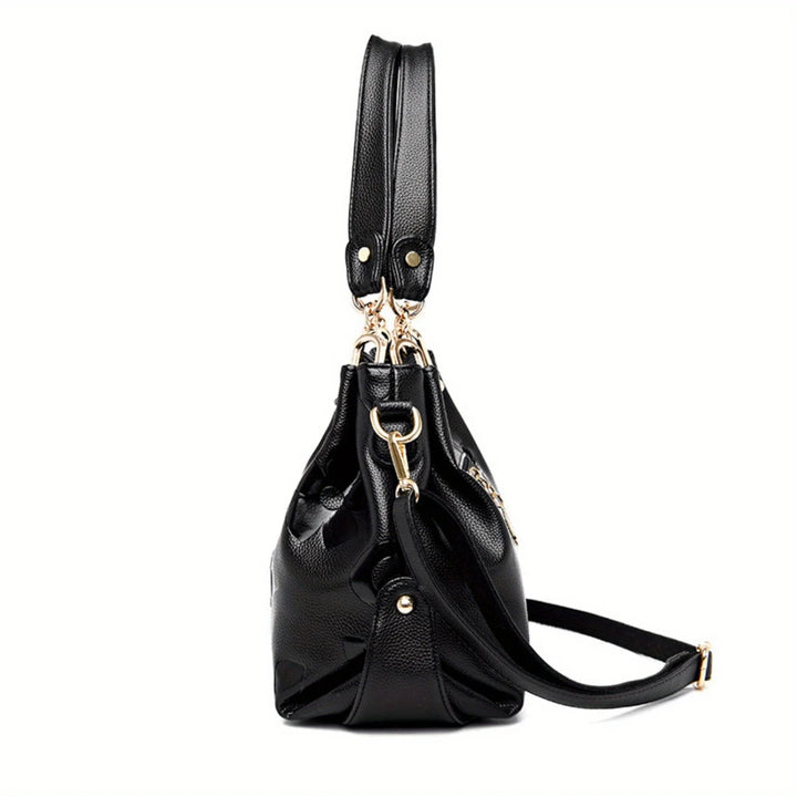 Women's Floral PU Shoulder Bag – Casual Style for All Seasons