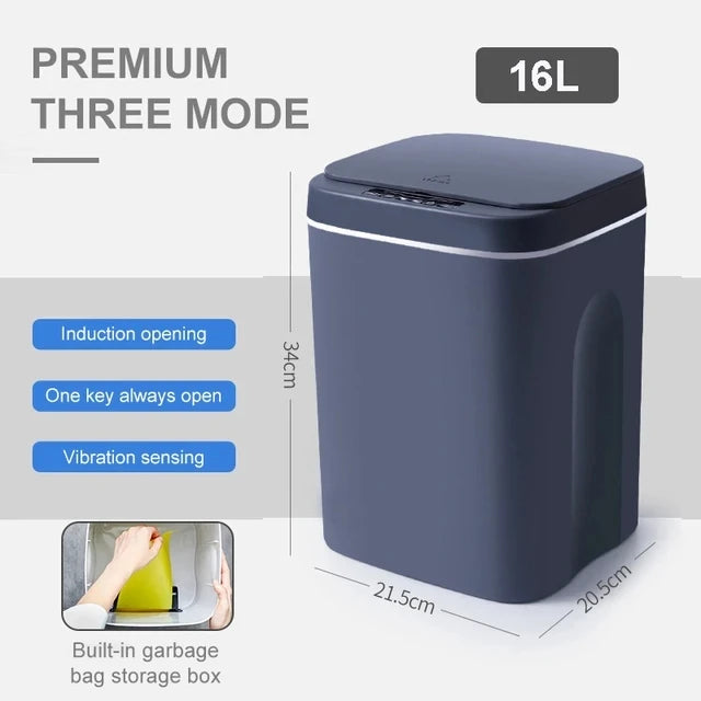 Smart Trash Can 20L – Automatic Sensor & Waterproof Lid