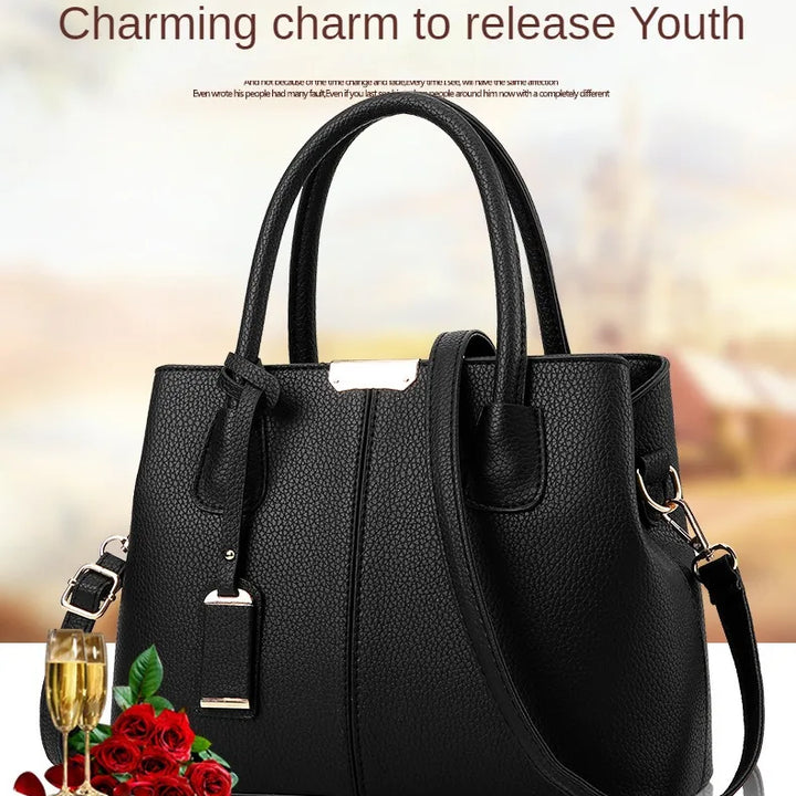 Women's Soft PU Handbag with Zipper – Fashion Style and Versatile Use | Dawndesslo