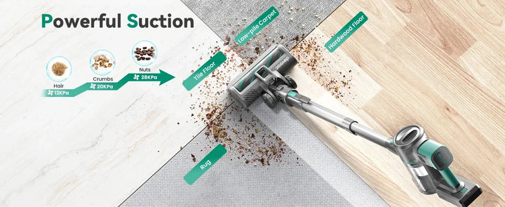 INSE S10K Cordless Vacuum Cleaner – 350W Portable, 1–2L Capacity with Crevice Nozzle