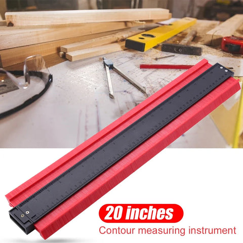 20" Contour Gauge – Tool for Molding and Profiling Tiles, Wood, and Pipes