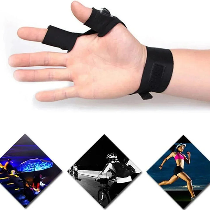 LED Flashlight Gloves – Waterproof Fingerless Gloves for Running, Cycling, Fishing & Camping