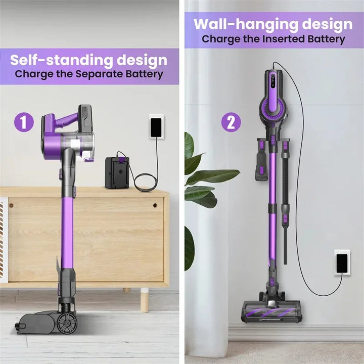 INSE 350W Cordless Portable Vacuum Cleaner – 0.6L to 1L Capacity