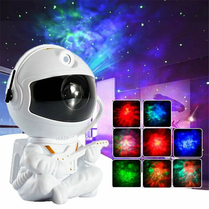 Galaxy Projector Rocket Astronaut – LED Night Light 5V for Bedroom or Gift
