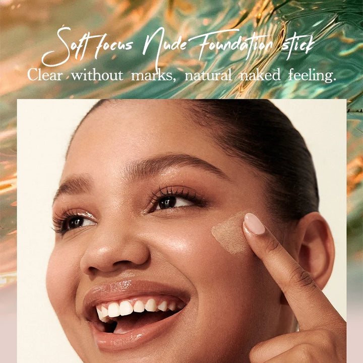 Foundation Stick - Matte Finish, Blendable Cream Formula with Natural Glow, Long-Lasting, Waterproof, Easy-to-Use Makeup