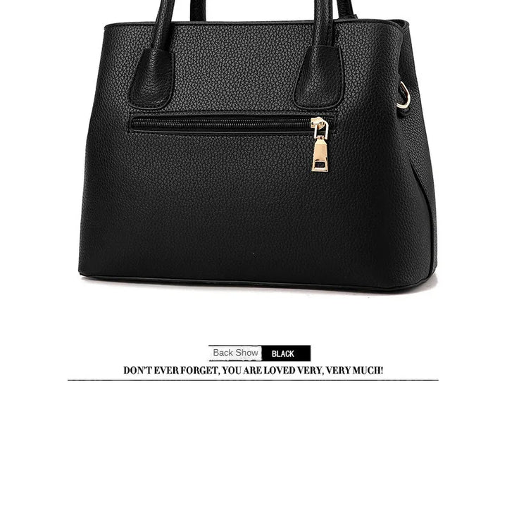 Women's Soft PU Handbag with Zipper – Fashion Style and Versatile Use | Dawndesslo