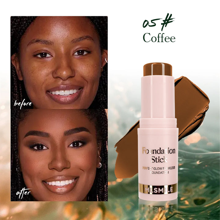 Foundation Stick - Matte Finish, Blendable Cream Formula with Natural Glow, Long-Lasting, Waterproof, Easy-to-Use Makeup