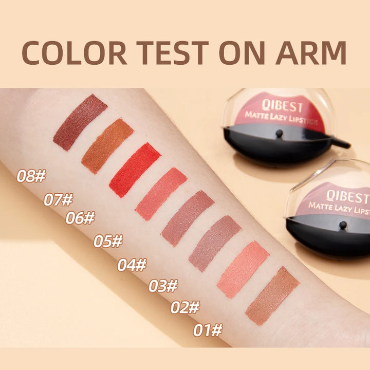 Lip-shaped lipstick seal Sip into makeup lazy blush lipstick Matte makeup effect Moisturizing lip gloss Waterproof non-stick cup