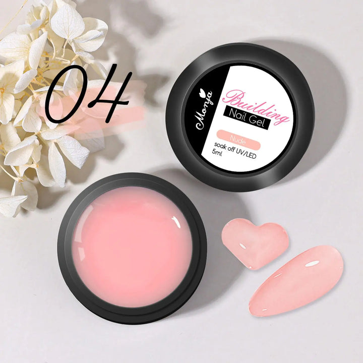 5ML Solid Builder Gel For Nails Hard Gel Extension Builder Nail Gel,Non-Sticky 3D Sculpture Diy Nail Poly Art Gel New