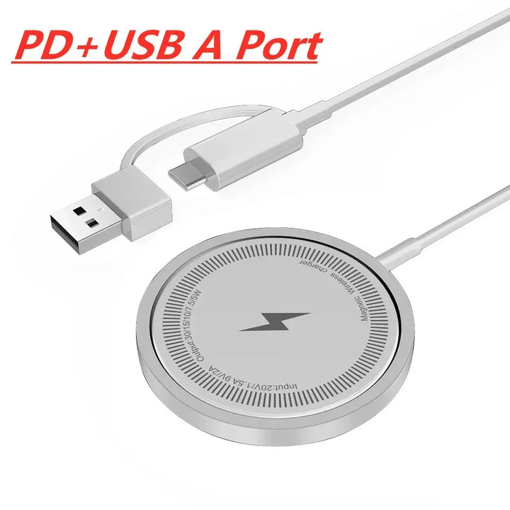 VIKEFON 30W Magnetic Wireless Charger – iPhone, Type-C