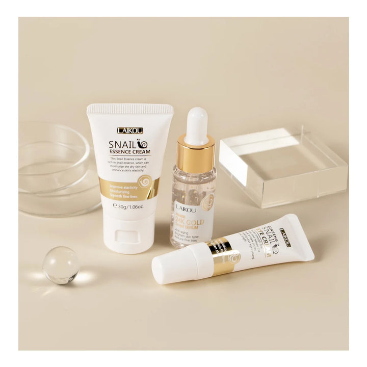 LAIKOU Revitalizing Skincare Set – Snail Moisturizing Cream | Unisex | Face Use | 3-Year Shelf Life