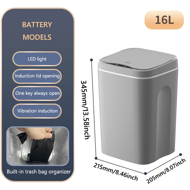 Smart Trash Can 20L – Automatic Sensor & Waterproof Lid