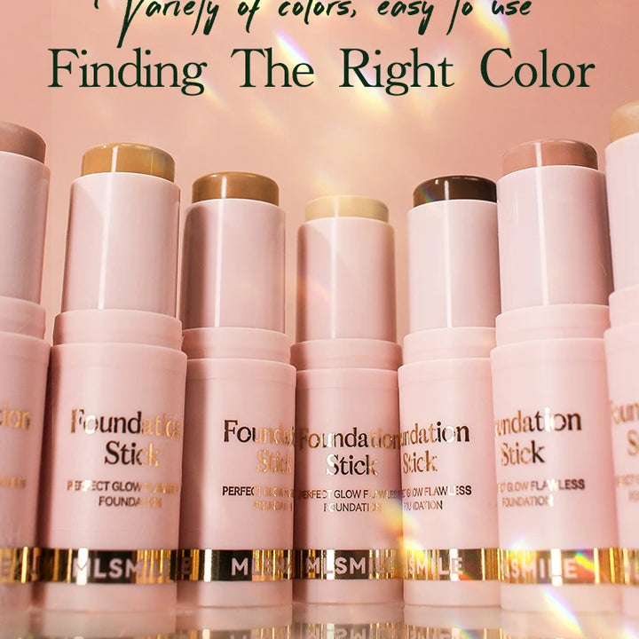 Foundation Stick - Matte Finish, Blendable Cream Formula with Natural Glow, Long-Lasting, Waterproof, Easy-to-Use Makeup