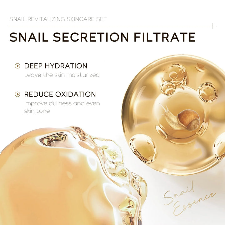 LAIKOU Revitalizing Skincare Set – Snail Moisturizing Cream | Unisex | Face Use | 3-Year Shelf Life