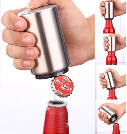 Magnetic Beer Bottle Opener – Effortless Cap Removal with Built-In Magnet