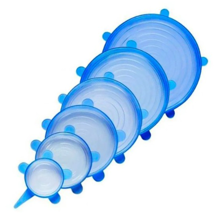 6-Piece Reusable Silicone Stretch Lid Set – BPA-Free & Eco-Friendly