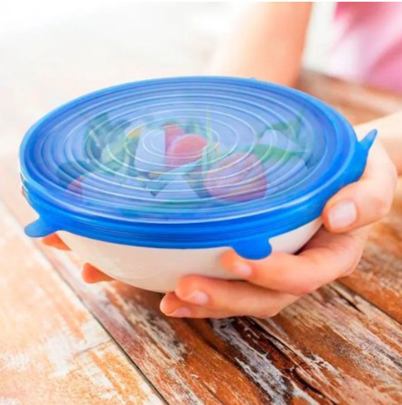 6-Piece Reusable Silicone Stretch Lid Set – BPA-Free & Eco-Friendly