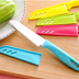 Stainless Steel Knife with Protective Sheath – Assorted Colors