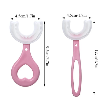 Kids’ 360° U-Shaped Soft Toothbrush – Gentle Full-Mouth Cleaning