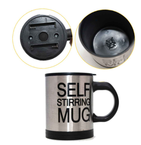 Self-Stirring Mug – Automatic Mixing Cup for Coffee, Tea & More