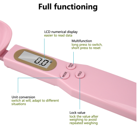 Digital Measuring Spoon Scale – Precise Kitchen Scale for Baking & Cooking