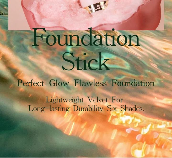 Foundation Stick - Matte Finish, Blendable Cream Formula with Natural Glow, Long-Lasting, Waterproof, Easy-to-Use Makeup