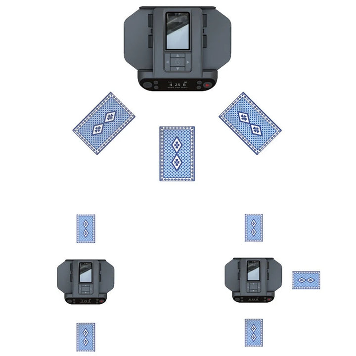2-in-1 Automatic Card Shuffler with 360° Rotation