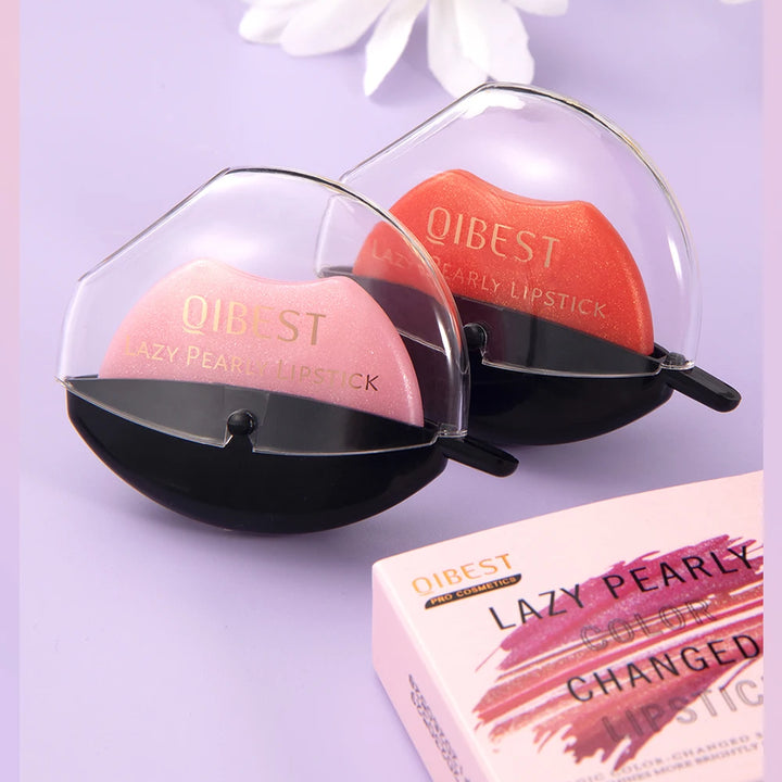 Lip-shaped lipstick seal Sip into makeup lazy blush lipstick Matte makeup effect Moisturizing lip gloss Waterproof non-stick cup