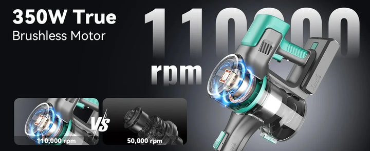 INSE S10K Cordless Vacuum Cleaner – 350W Portable, 1–2L Capacity with Crevice Nozzle