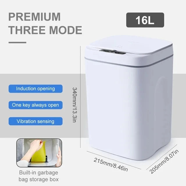Smart Trash Can 20L – Automatic Sensor & Waterproof Lid