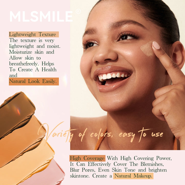 Foundation Stick - Matte Finish, Blendable Cream Formula with Natural Glow, Long-Lasting, Waterproof, Easy-to-Use Makeup