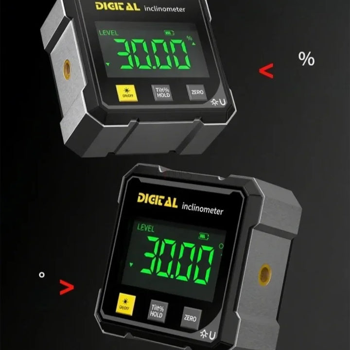 Rechargable Magnetic Digital Laser Inclinometer Multifunctional Electronic Digital Protractor Slope Horizontal Measuring Tools