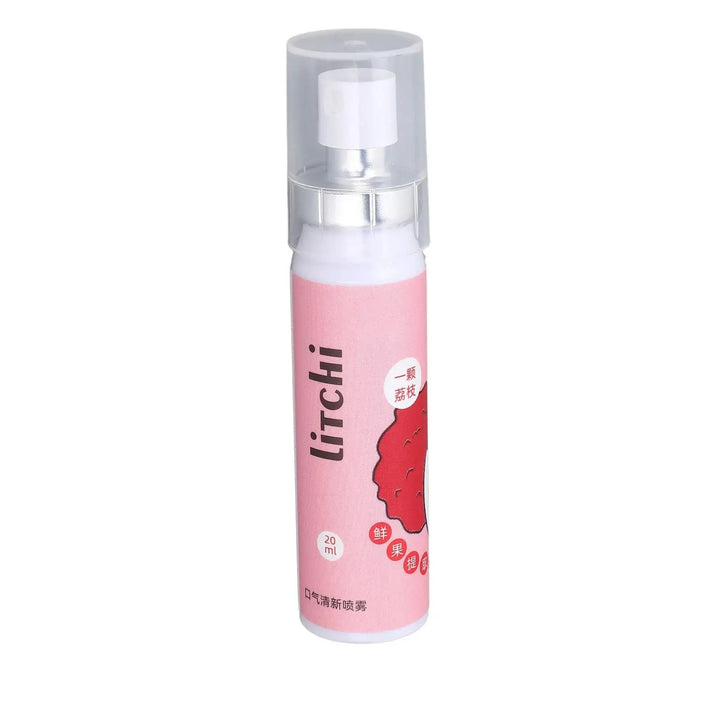 Lychee Flavor Breath Spray for travel Size 20ml Fresh Breath Oral Care Non Irritating Bad Breath Eliminator