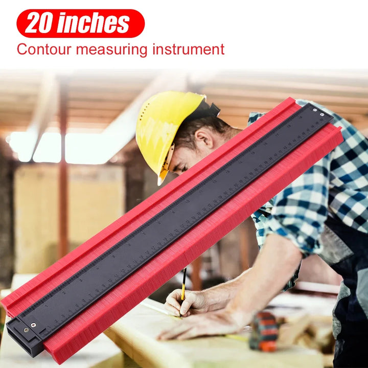 20" Contour Gauge – Tool for Molding and Profiling Tiles, Wood, and Pipes