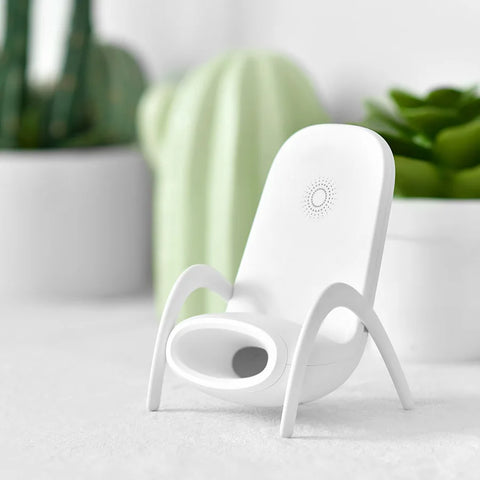3-in-1 Chair-Shaped Wireless Charger & Phone Stand