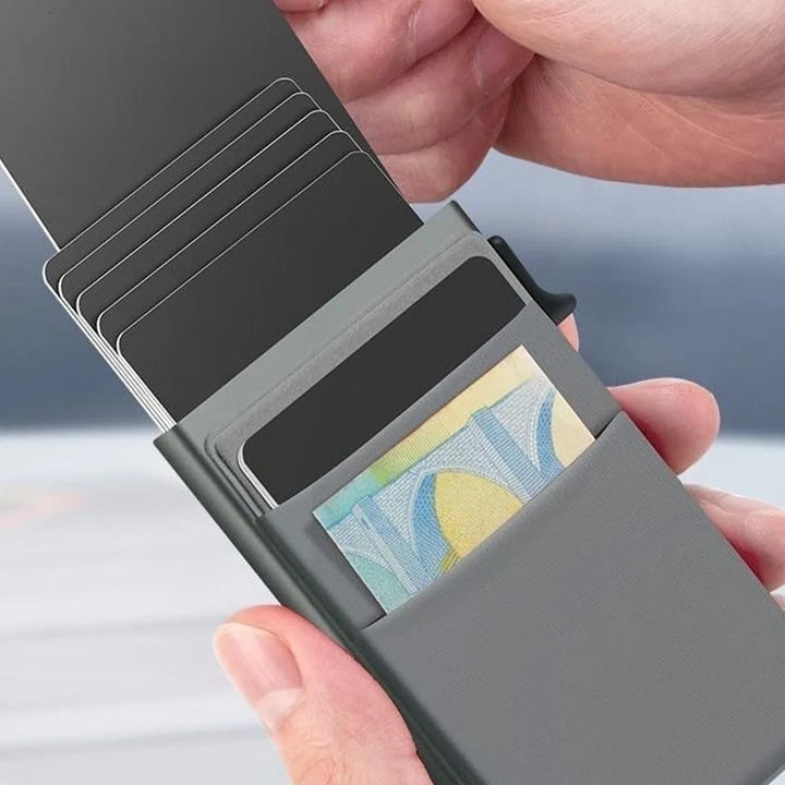 Men's Metal Card Holder – Business Style Slim RFID Wallet