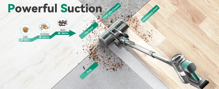 INSE S10K Cordless Vacuum Cleaner – 350W Portable, 1–2L Capacity with Crevice Nozzle