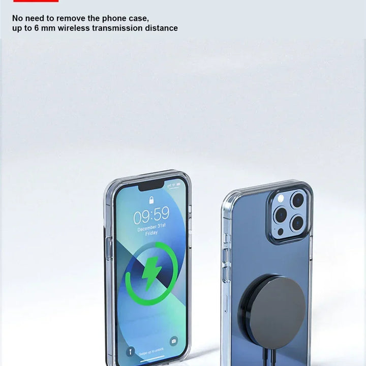 VIKEFON 30W Magnetic Wireless Charger – iPhone, Type-C
