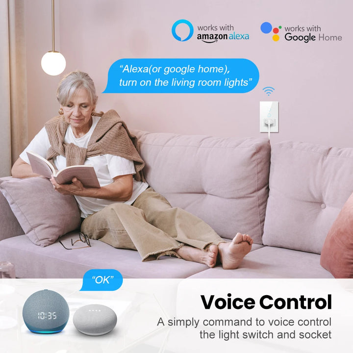 AVATTO Smart Wi-Fi Switch – Alexa & Google Compatible, SmartLife App