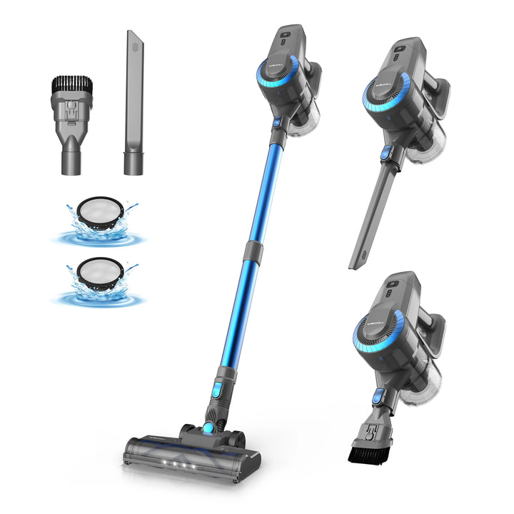 INSE 175W Cordless Handheld Vacuum Cleaner with HEPA Filter – 0.6L to 1L Capacity