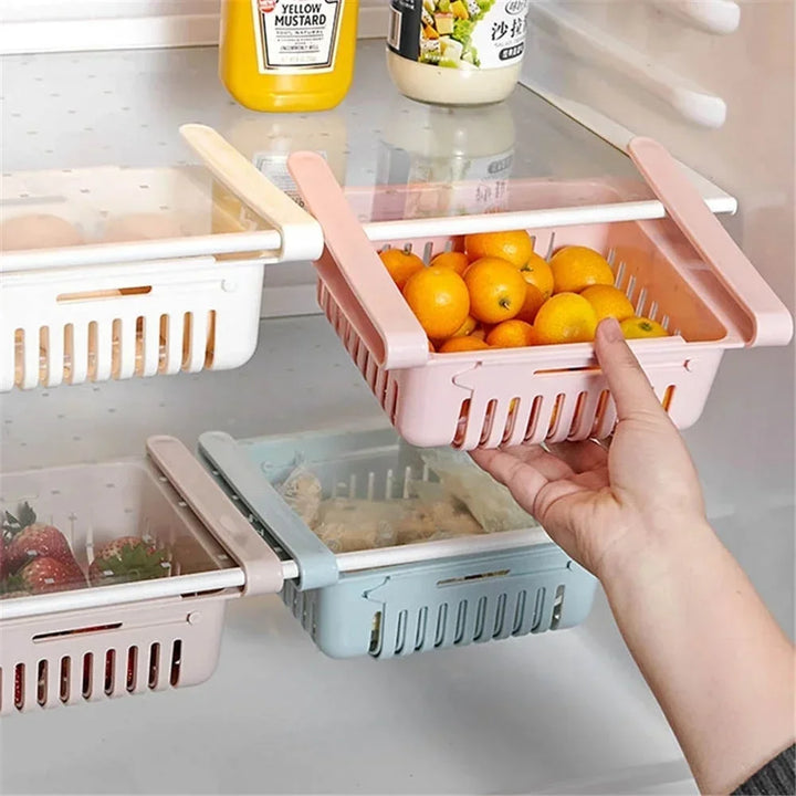 Sliding Refrigerator Basket – Adjustable