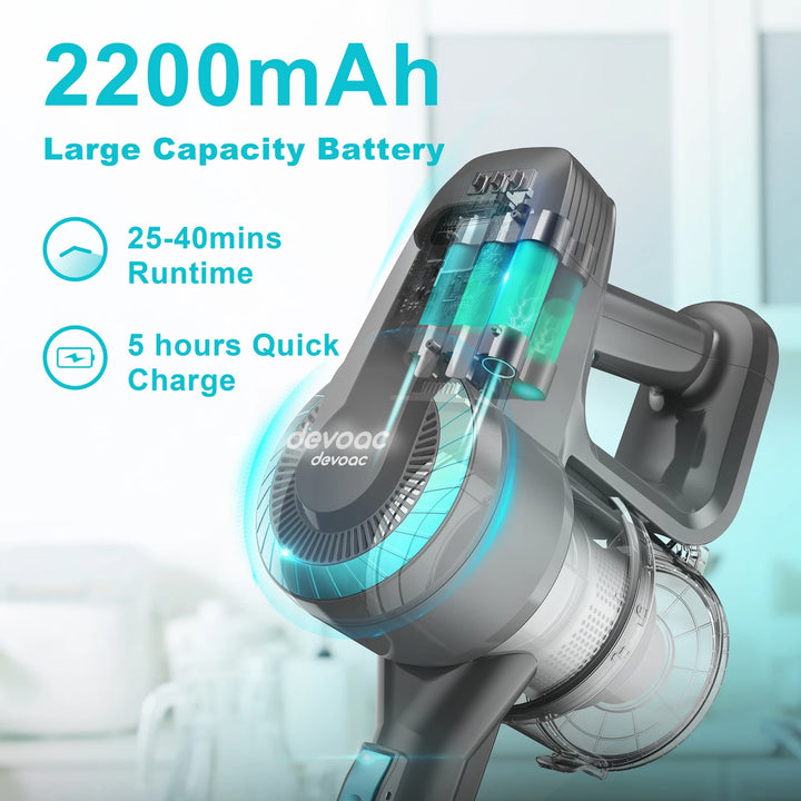 INSE 175W Cordless Handheld Vacuum Cleaner with HEPA Filter – 0.6L to 1L Capacity