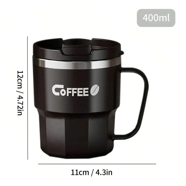 400/480ml Stainless Steel Thermal Cup with Lid and Handle – WORTHBUY