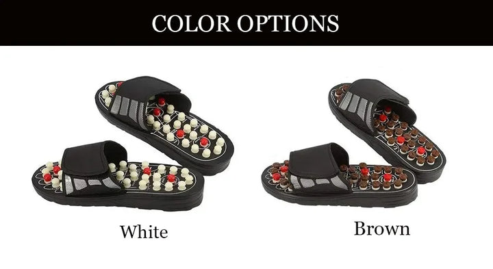 New Feet Massage Slippers Foot Reflexology Acupuncture Therapy Massager Walk Stone Shoes Acupuncture Cobblestone Massager