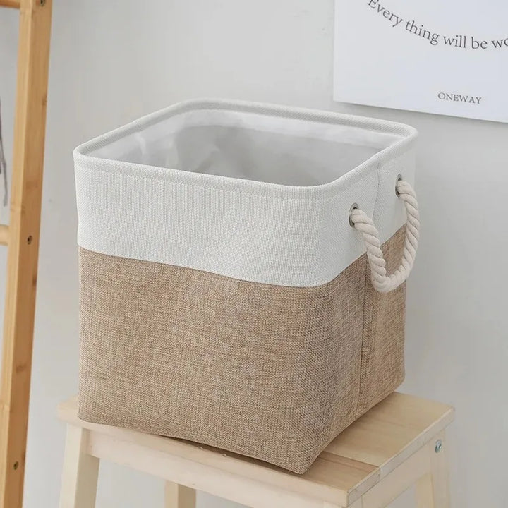Foldable Fabric Storage Basket – Multi-Purpose Organizer