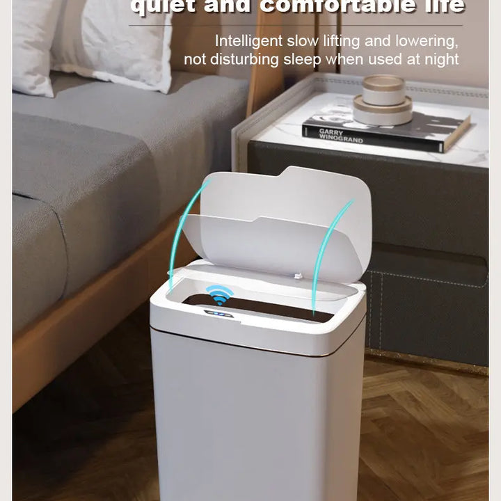 Smart Trash Can 15L – Auto Sensor & Self-Sealing Technology